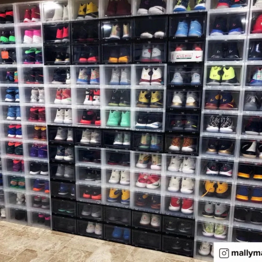 Clear Drop Front Shoe Box (Container Store)